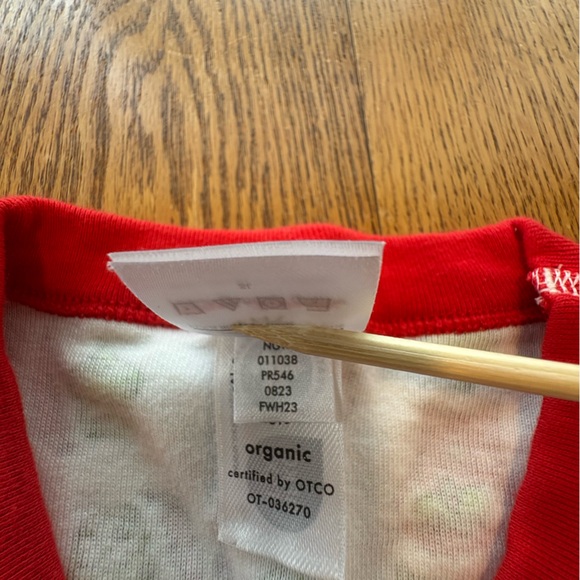 Hanna Andersson Grinch Stripe Organic Cotton Pajama Top Long John Adults M - Picture 6 of 7